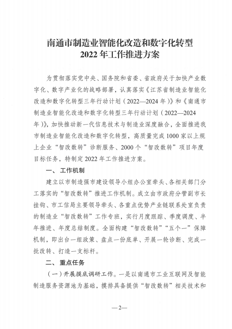 （通制造强市办[2022]1号）关于印发《南通市制造业智能化改造和数字化转型2022年工作推进方案》的通知_01.png